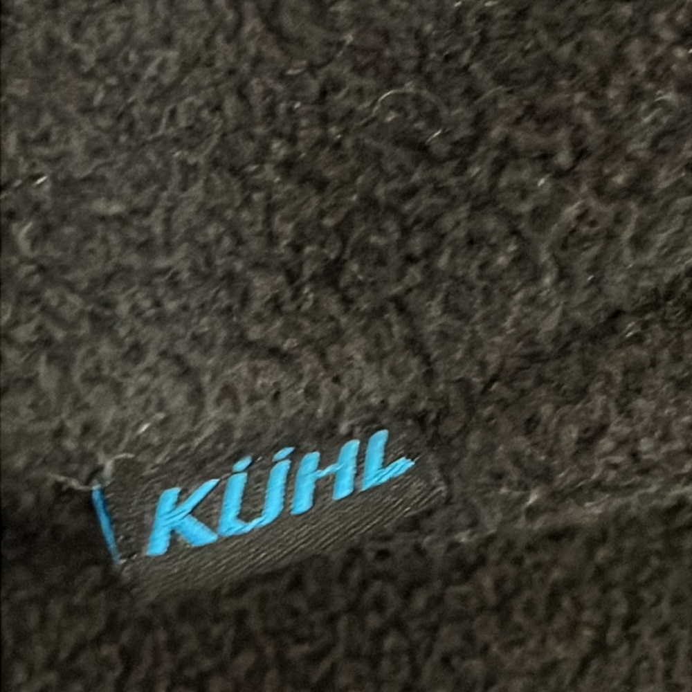 KUHL Mens Full-Zip Sherpa Fleece Alpenwurx Jacket in Black Faux Suede Sz S M2387